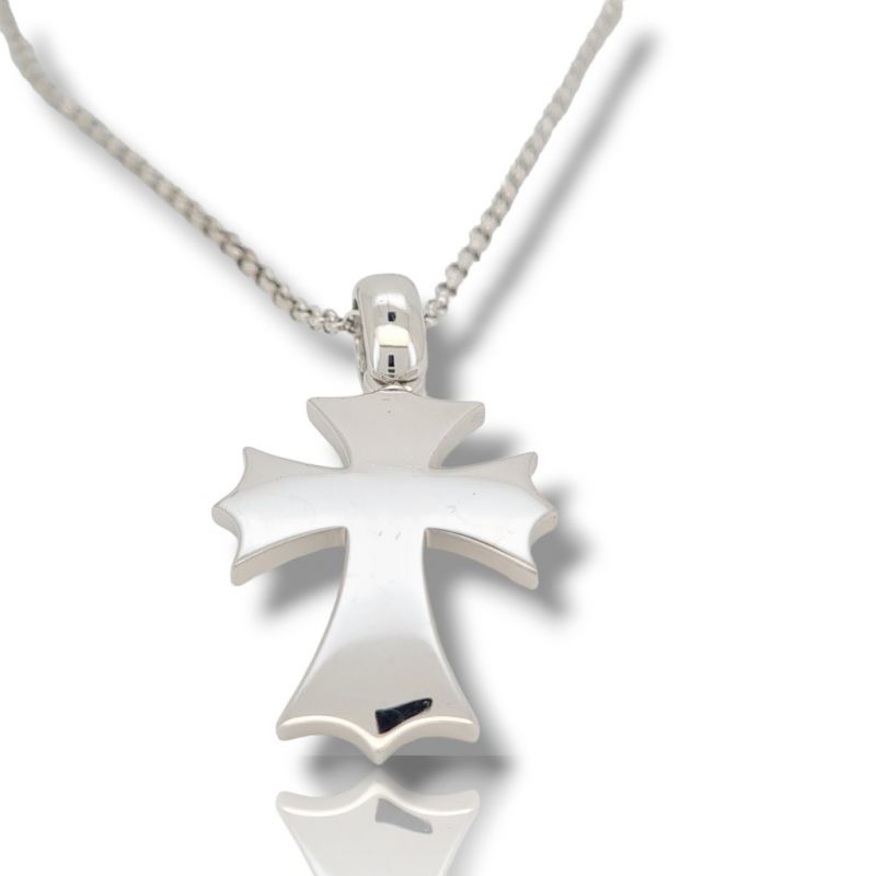 Φωτογραφία από Croce in argento 925° rodiato  (code M2570)