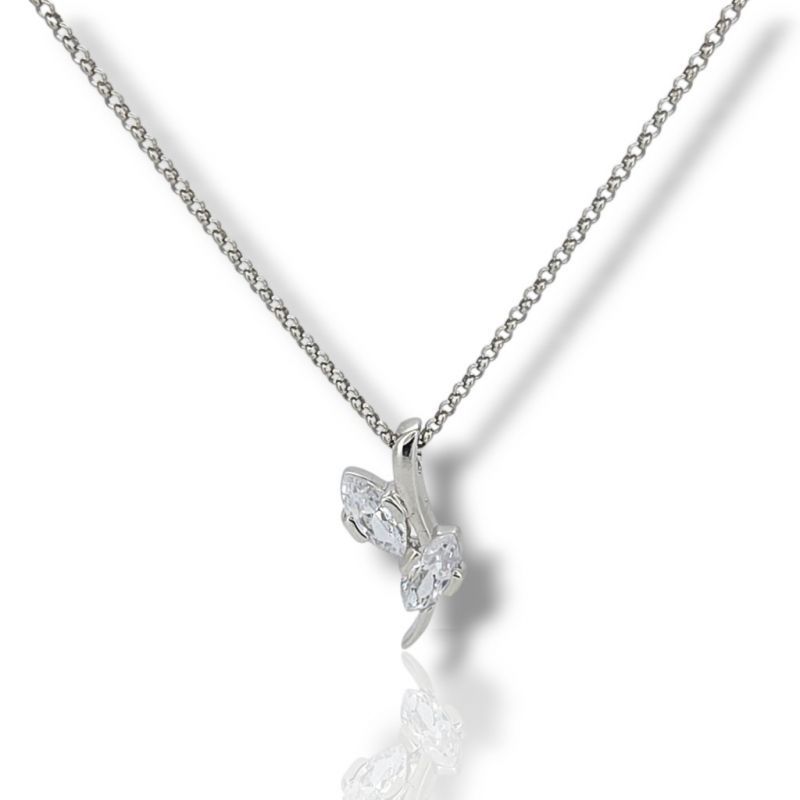 Φωτογραφία από Platinum plated silver 925° necklace (code M2870)