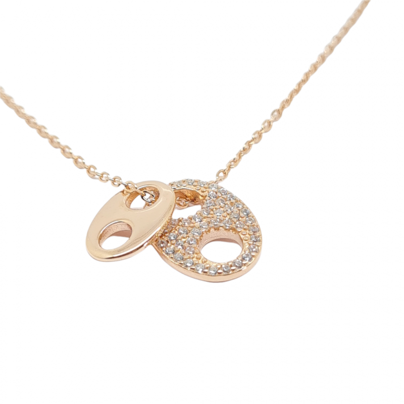 Φωτογραφία από Rose gold plated silver 925° necklace  (code FC005486)