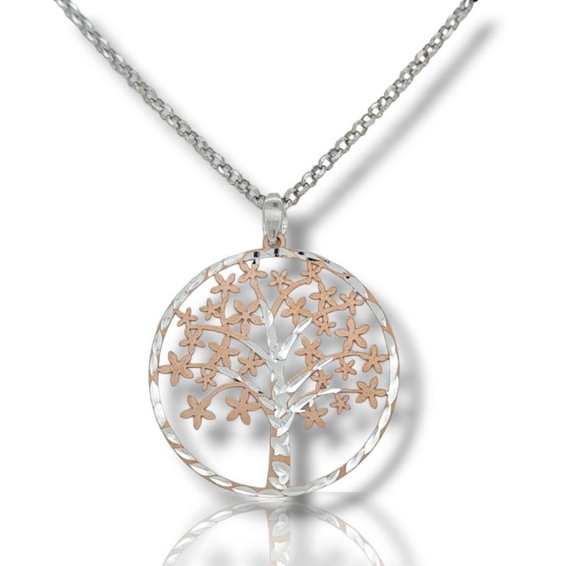 Φωτογραφία από Platinum plated silver 925° necklace with the tree of life (code S218660)