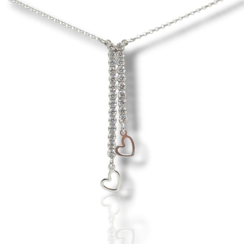 Φωτογραφία από Platinum plated silver 925° necklace (code SHK746C)