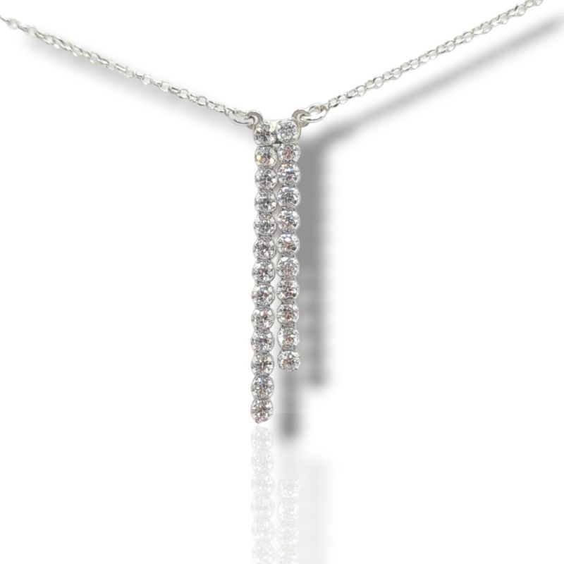 Φωτογραφία από Platinum plated silver 925° necklace (code SHK783)