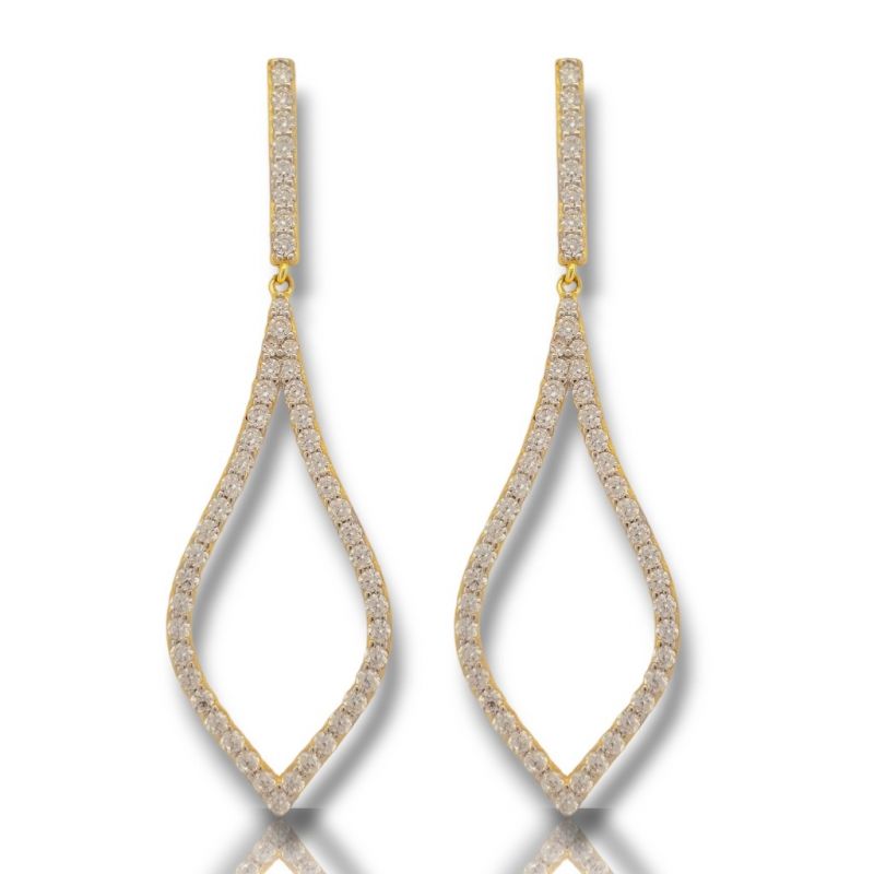 Φωτογραφία από Orecchini in argento 925° dorato oro Giallo (code SHK958)