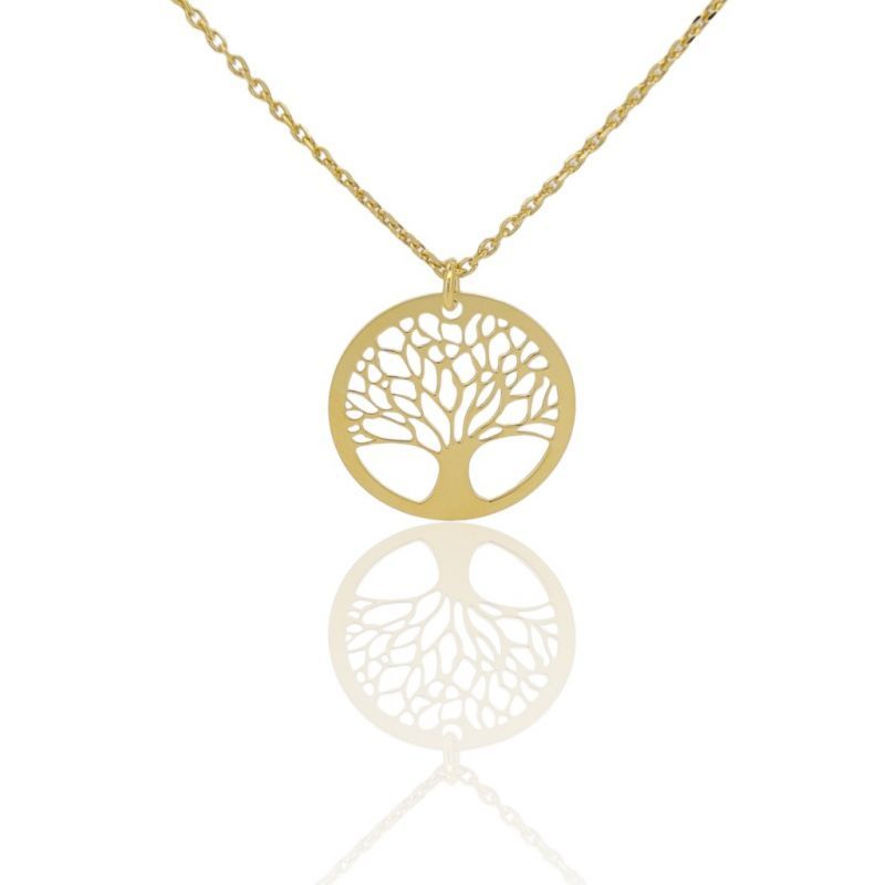 Φωτογραφία από  Gold plated silver 925° necklace  (code SHK991G)