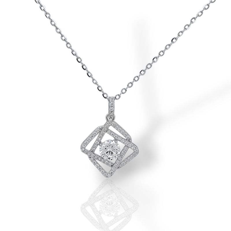 Φωτογραφία από Κολιέ απο επιπλατινωμένο ασήμι 925° (code FC013379)