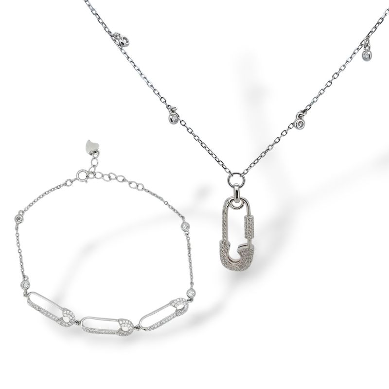 Φωτογραφία από Σετ ασημένιων κοσμημάτων (M2822)