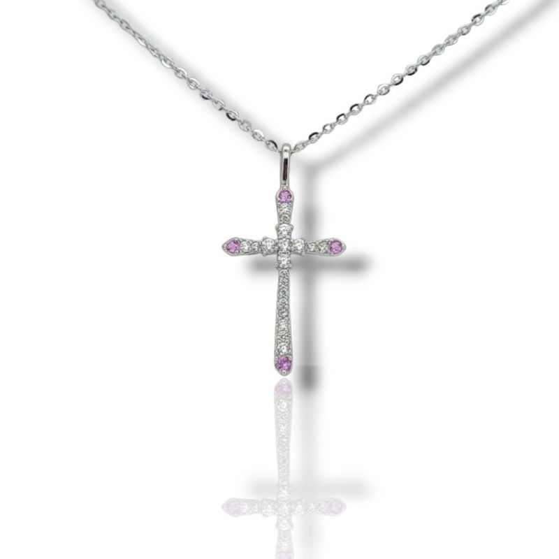 Φωτογραφία από Croce in argento 925° rodiato (code FC0008345)