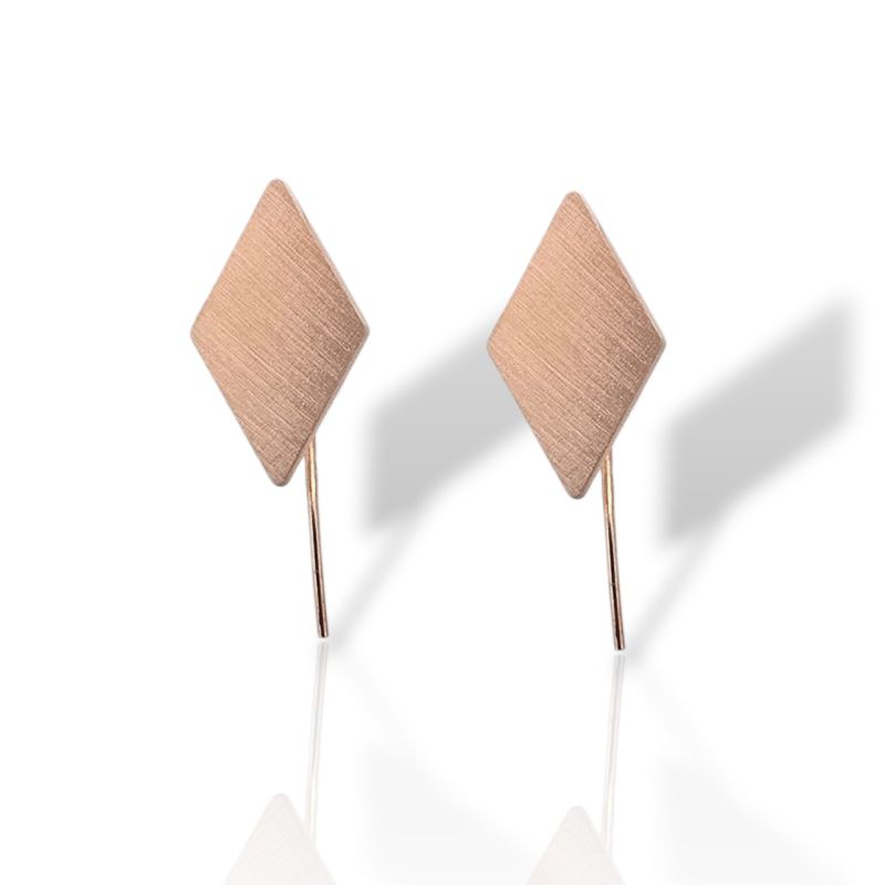 Φωτογραφία από Σκουλαρίκια κρεμαστά απο επιχρυσωμένο ροζ ασήμι 925° (code SHK0018445)