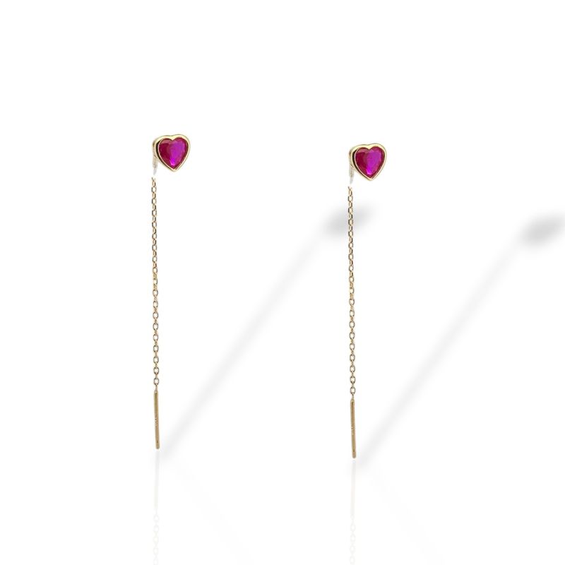 Φωτογραφία από Σκουλαρίκια απο επιχρυσωμένο ασήμι 925° (code FCΜ002823)