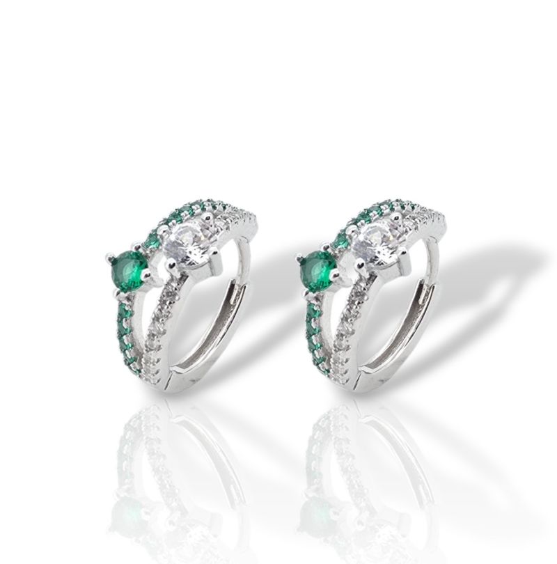 Φωτογραφία από Σκουλαρίκια κρικάκι απο επιπλατινωμένο ασήμι 925° (code FC002828)