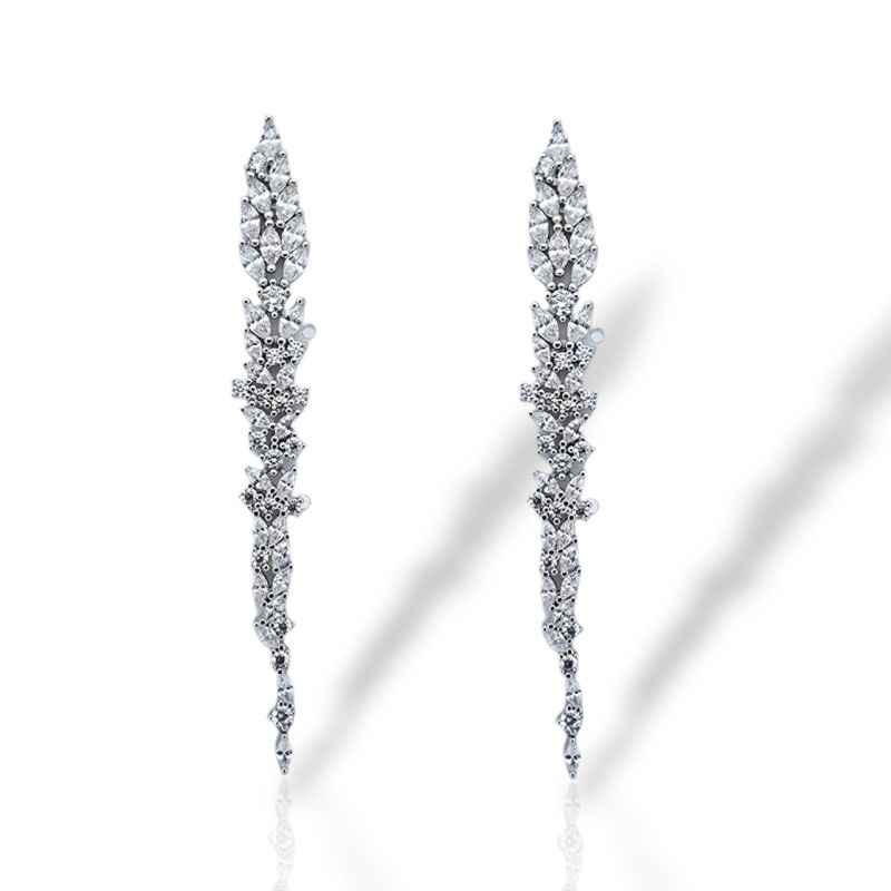 Φωτογραφία από Σκουλαρίκια απο επιπλατινωμένο ασήμι 925° (code FCΜ002824)