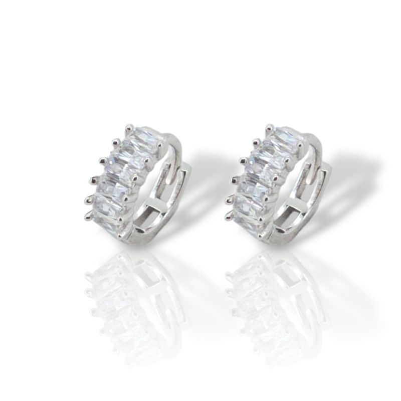 Φωτογραφία από Σκουλαρίκια απο επιπλατινωμένο ασήμι 925° (code FC005705)