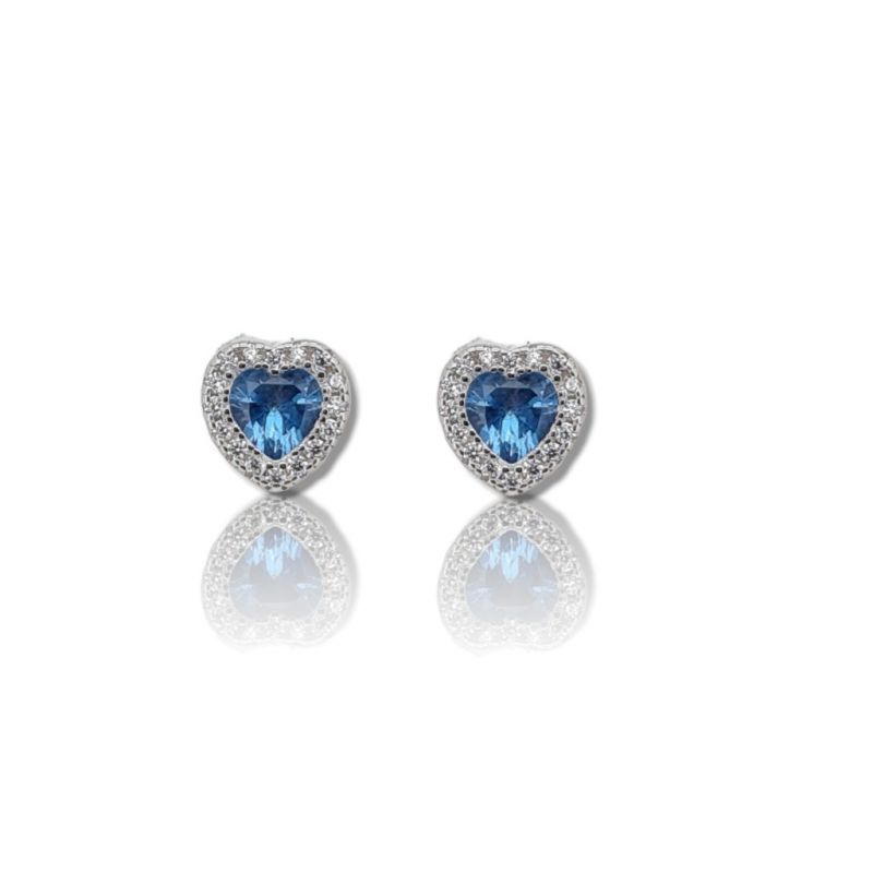 Φωτογραφία από Orecchini cuori in argento 925° rodiato (code FC006506)