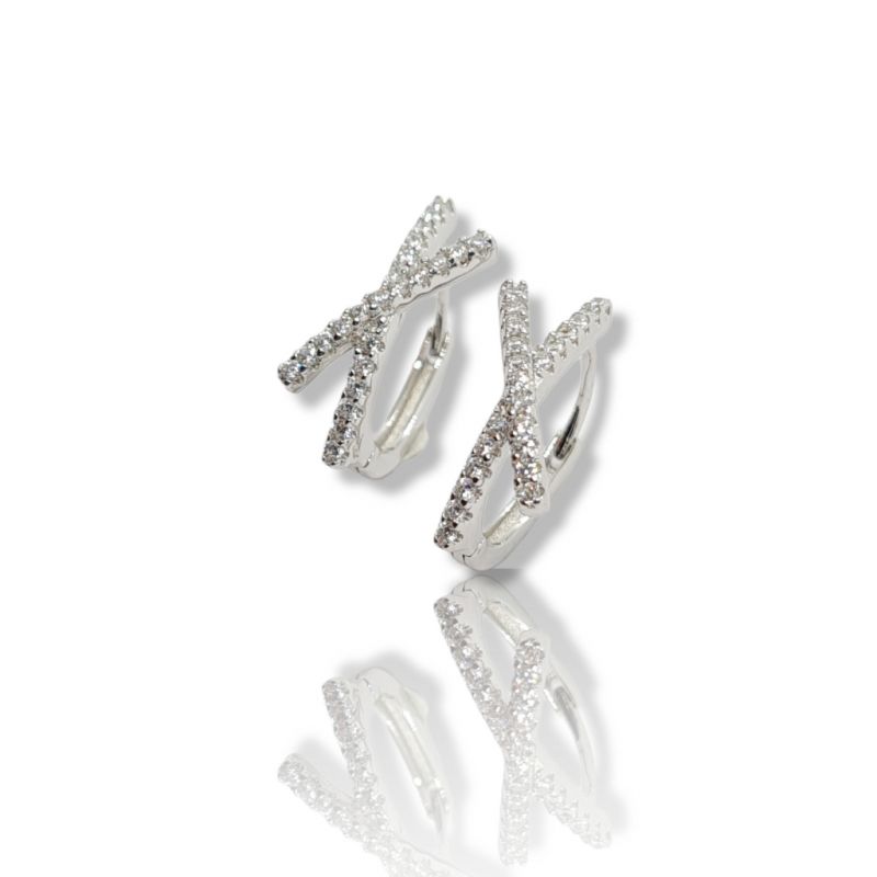 Φωτογραφία από Platinum plated silver 925º earrings(code FC007323)