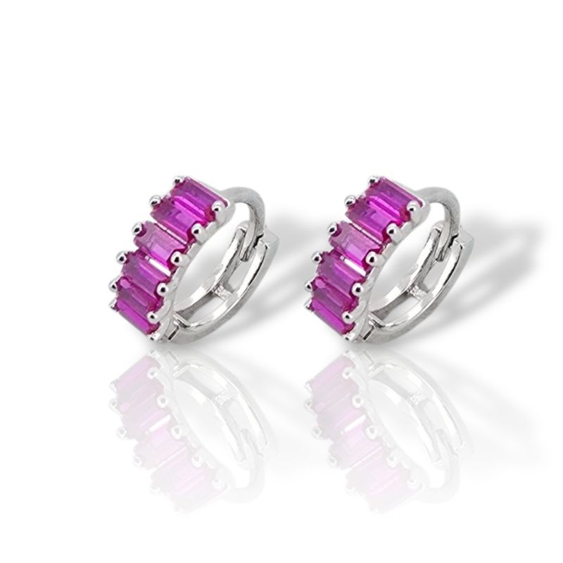 Φωτογραφία από Σκουλαρίκια απο επιπλατινωμένο ασήμι 925° (code FC007988)