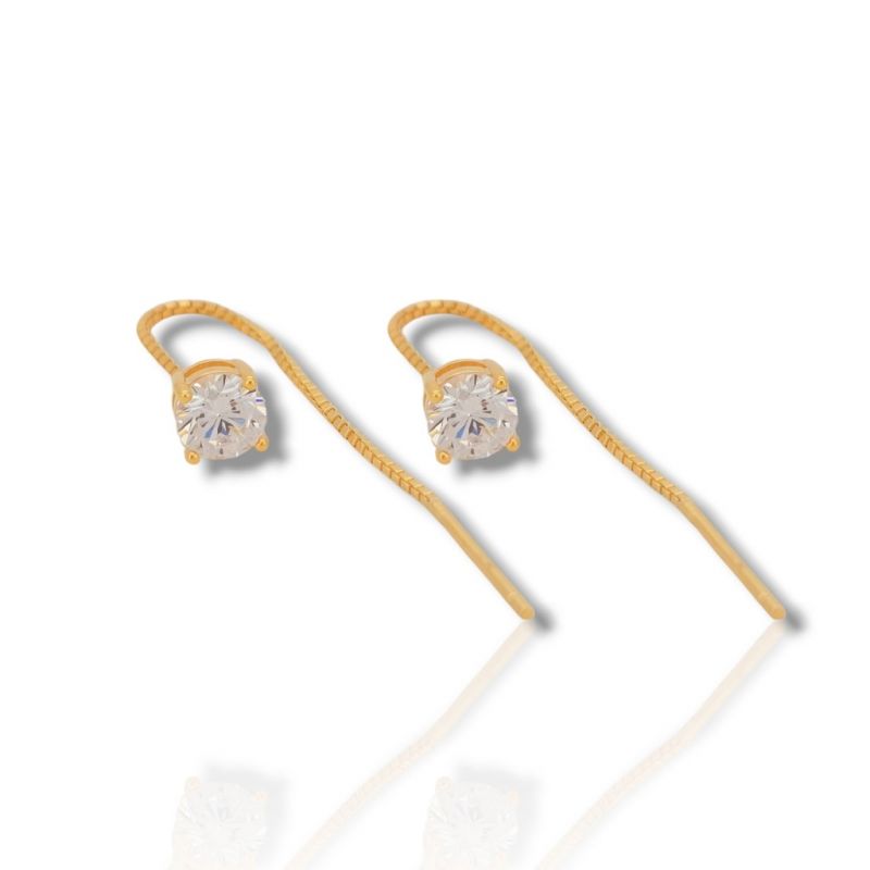 Φωτογραφία από Yellow - gold plated silver 925º earrings (code FC008273)