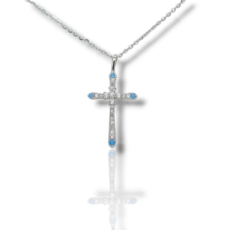 Φωτογραφία από Croce in argento 925° rodiato (code FC0008343)