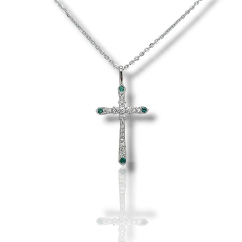 Φωτογραφία από Croce in argento 925° rodiato (code FC0008508)