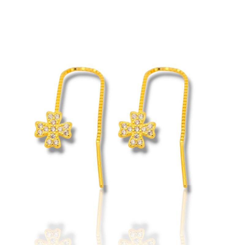 Φωτογραφία από Yellow - gold plated silver 925º earrings (code FC008774)