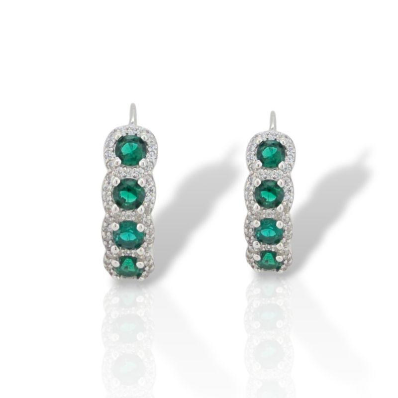 Φωτογραφία από Σκουλαρίκια απο επιπλατινωμένο ασήμι 925° (code FC010630)