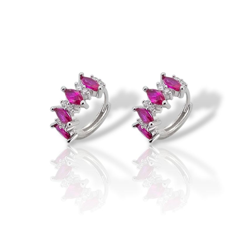 Φωτογραφία από Σκουλαρίκια απο επιπλατινωμένο ασήμι 925° (code FC012837)