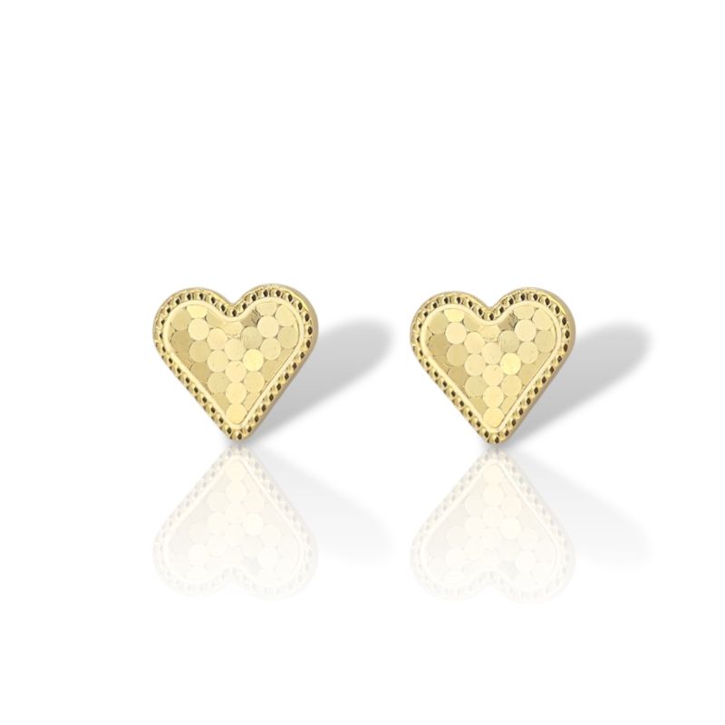 Φωτογραφία από Σκουλαρίκια καρδιές απο επιχρυσωμένο ασήμι 925° (code FC014210)