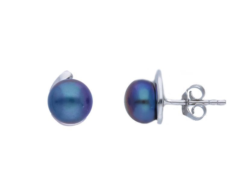 Φωτογραφία από Οrecchini  in argento 925° rodiato con Perla (code S154810)