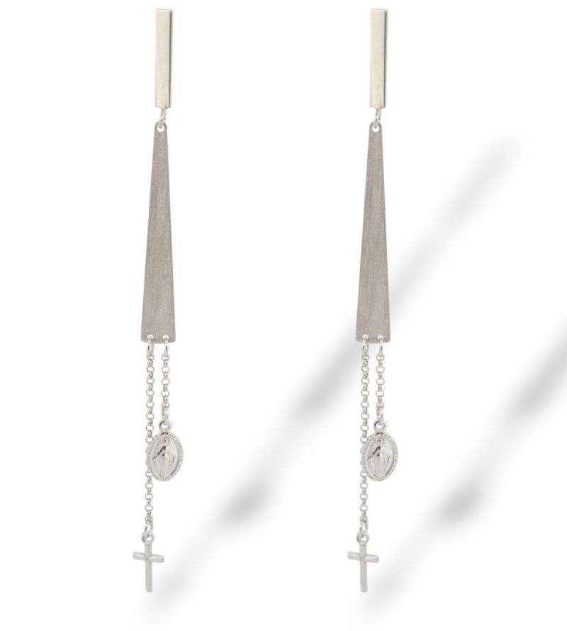 Φωτογραφία από Σκουλαρίκια απο επιπλατινωμένο ασήμι 925° (code SHK001844)