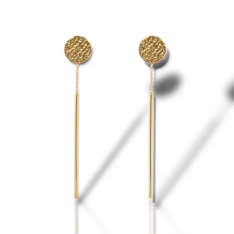 Φωτογραφία από Orecchini pendenti in argento 925° dorato (code SL000017)