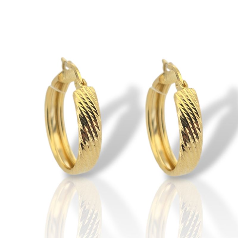 Φωτογραφία από Σκουλαρίκια κρικάκια απο επιχρυσωμένο ασήμι 925° (code SVX2500851)