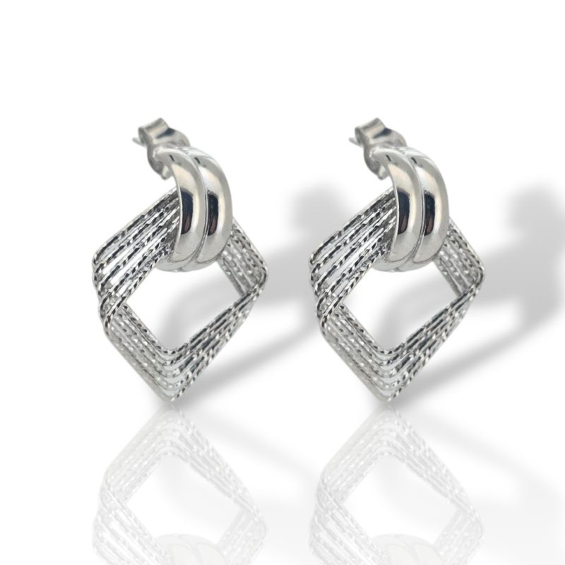 Φωτογραφία από Σκουλαρίκια κρικάκια απο επιπλατινωμένο ασήμι 925° (code SVX2500868)