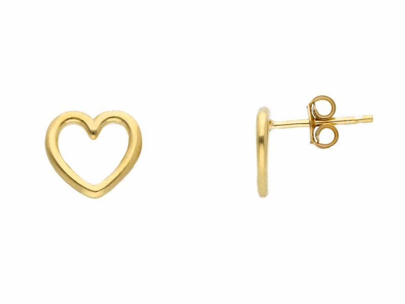Φωτογραφία από Gold plated silver 925° heart earrings (code S269554)
