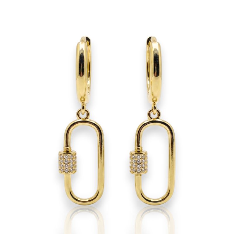 Φωτογραφία από Gold plated silver 925º earrings(code EZB103338)