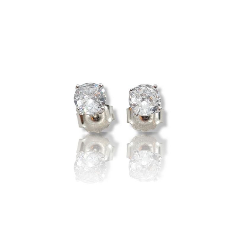 Φωτογραφία από Orecchini in argento 925° rodiato con zirconi cubici
