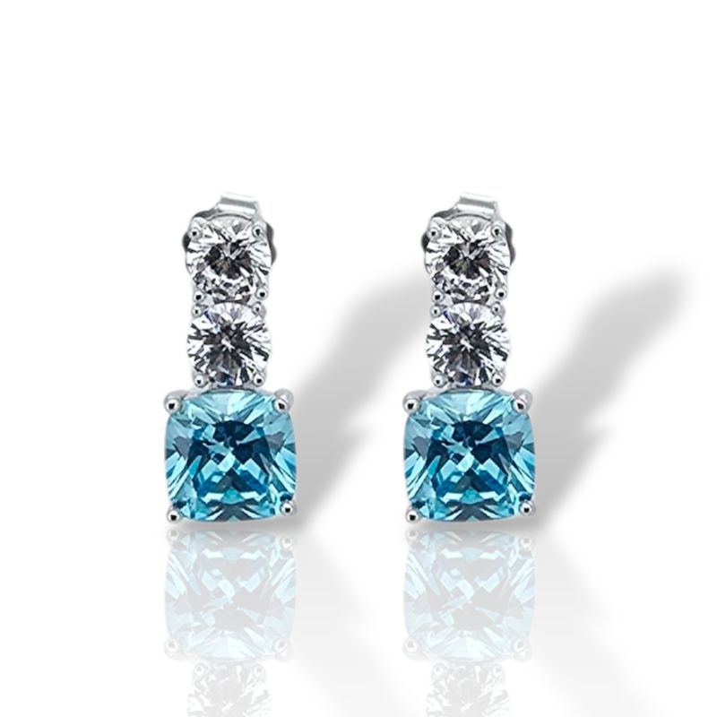 Φωτογραφία από Σκουλαρίκια απο επιπλατινωμένο ασήμι 925° (code FC002820)