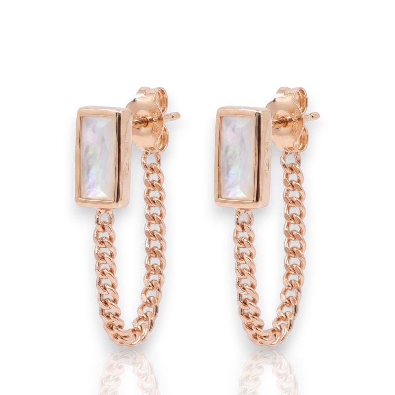 Φωτογραφία από Rose gold plated silver 925º earrings (code FC004257)
