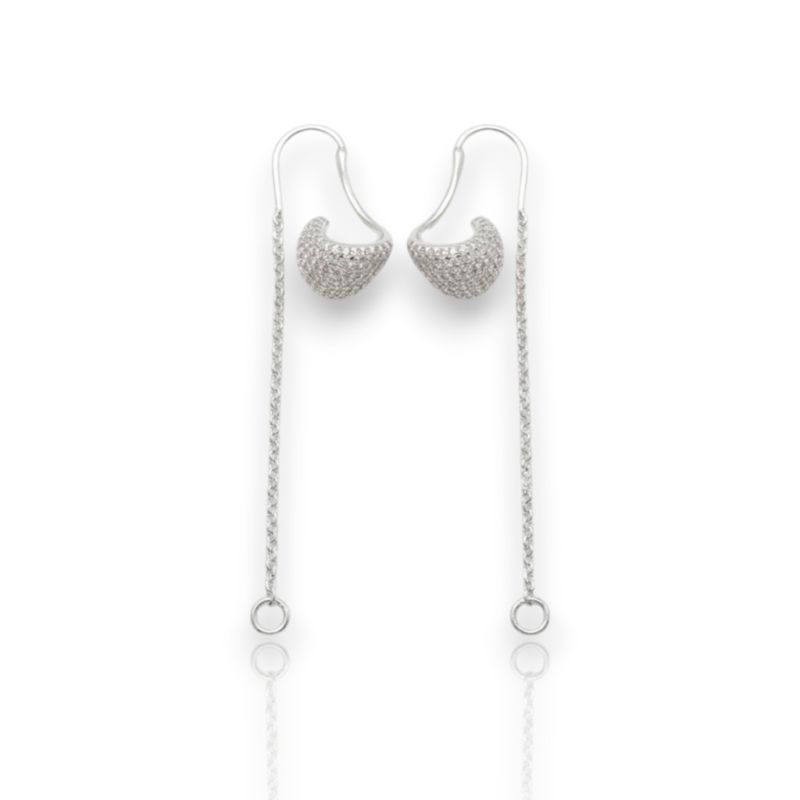 Φωτογραφία από Platinum plated silver 925º earrings(code FC004498)