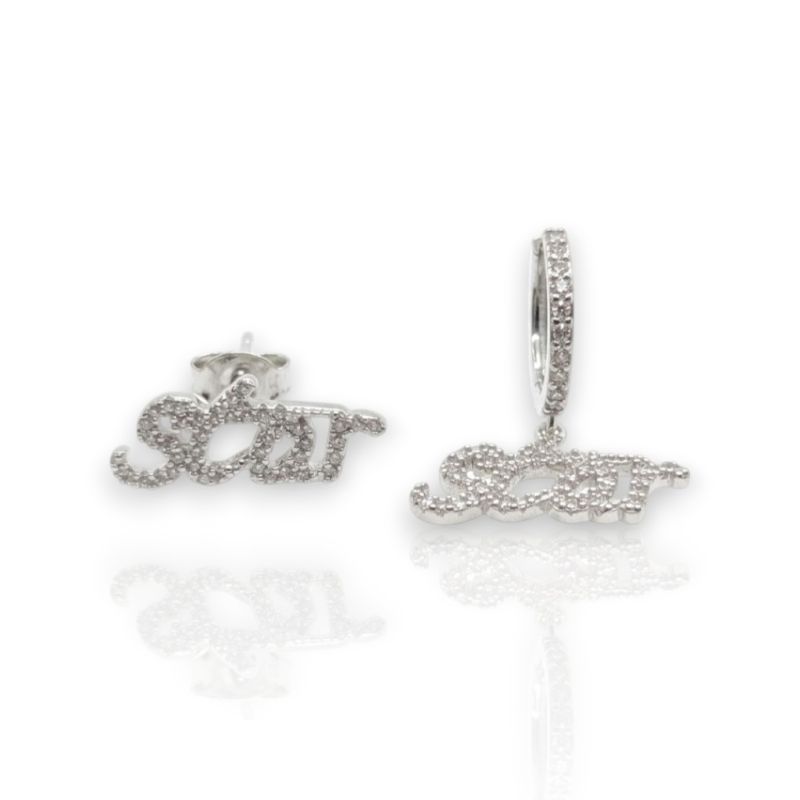 Φωτογραφία από Platinum plated silver 925º STAR earrings(code FC005431)