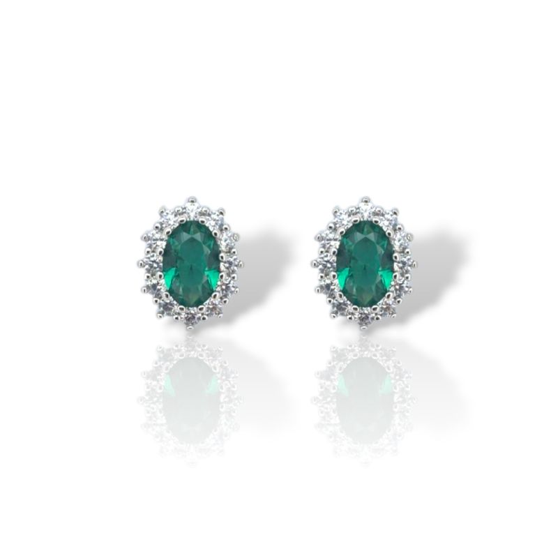 Φωτογραφία από Ασημένια σκουλαρίκια  925° επιπλατινωμένα (code FC005495)