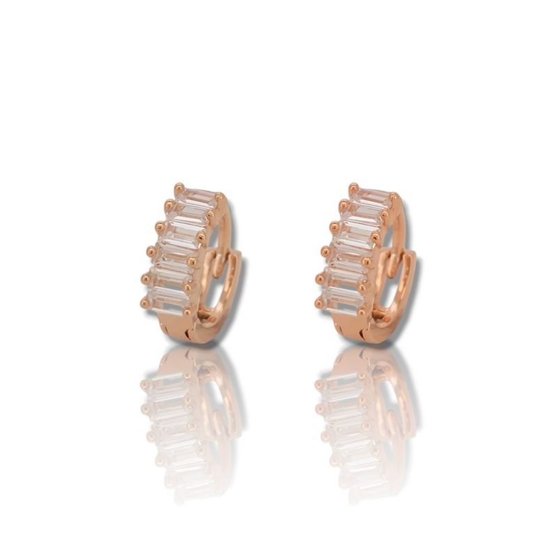 Φωτογραφία από Orecchini in argento 925° dorato oro rossa (code FC005706)