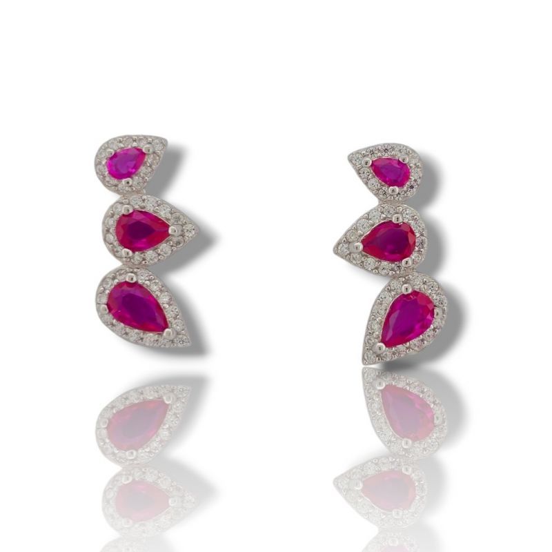 Φωτογραφία από Platinum plated silver 925º  earrings (code FC006540)