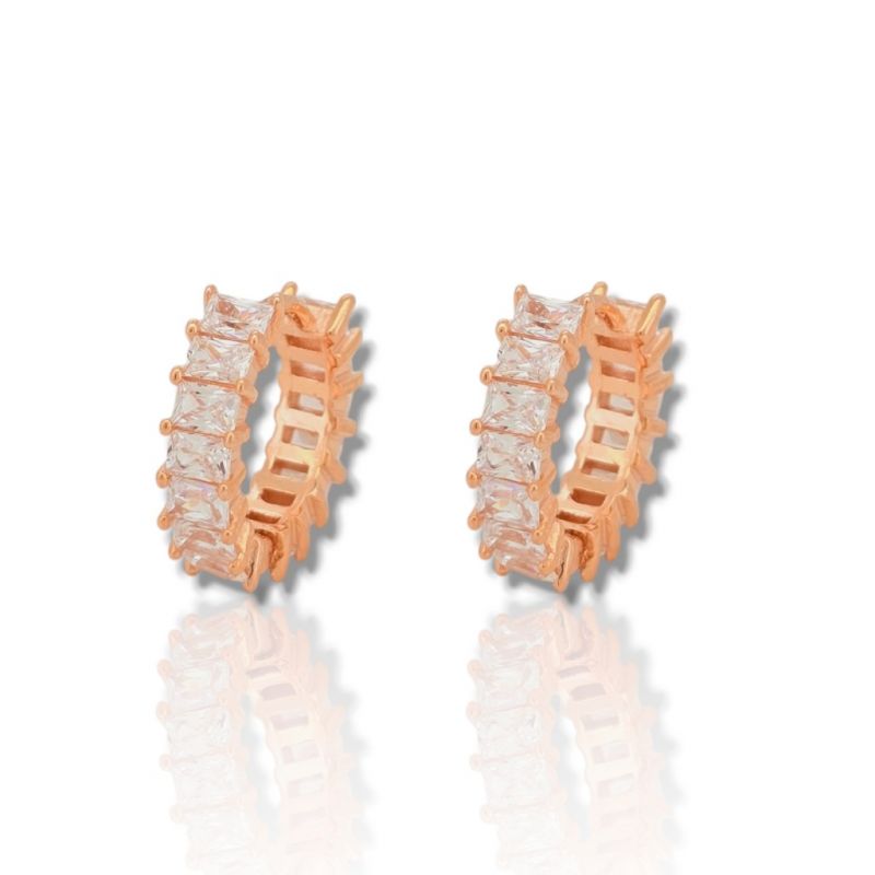 Φωτογραφία από Orecchini in argento 925° oro rossa (code FC006557)
