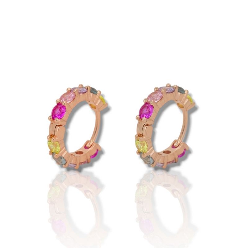 Φωτογραφία από Orecchini in argento 925° dorato oro rossa (code FC007273)