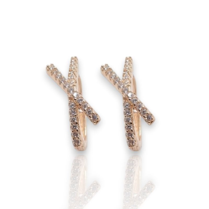 Φωτογραφία από Rose gold plated silver 925º earrings (code FC007325)