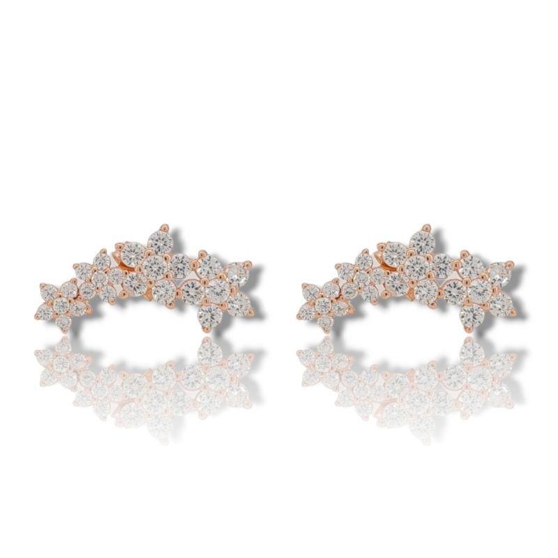 Φωτογραφία από Orecchini in argento 925° oro rosa con zirconi cubici (FC007499)