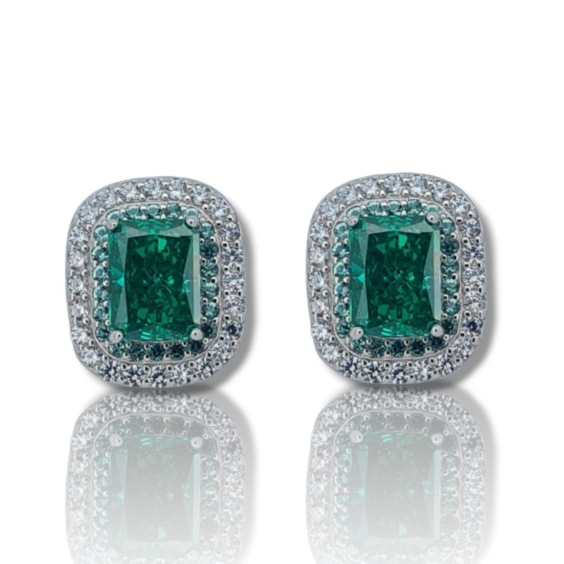 Φωτογραφία από Ασημένια σκουλαρίκια  925° επιπλατινωμένα (code FC007882)