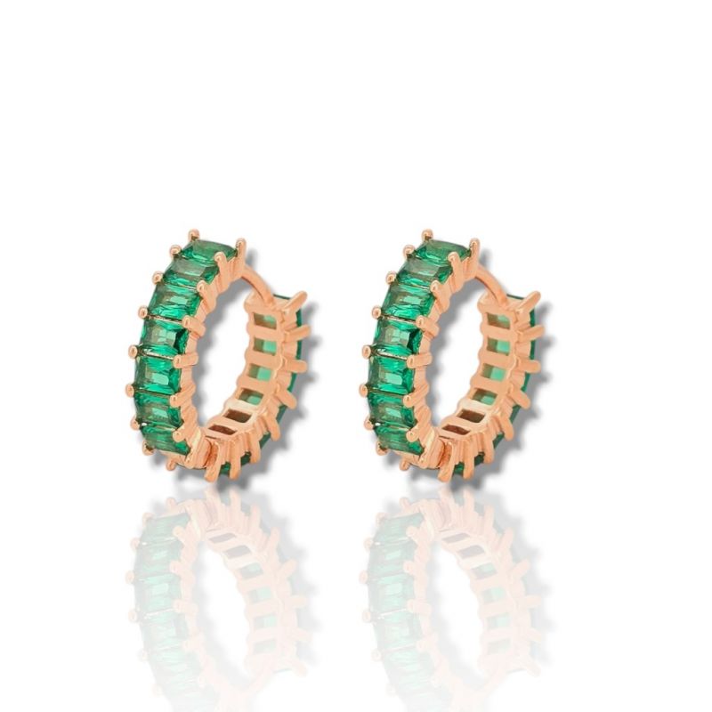 Φωτογραφία από Orecchini in argento 925° oro rossa (code FC007967)