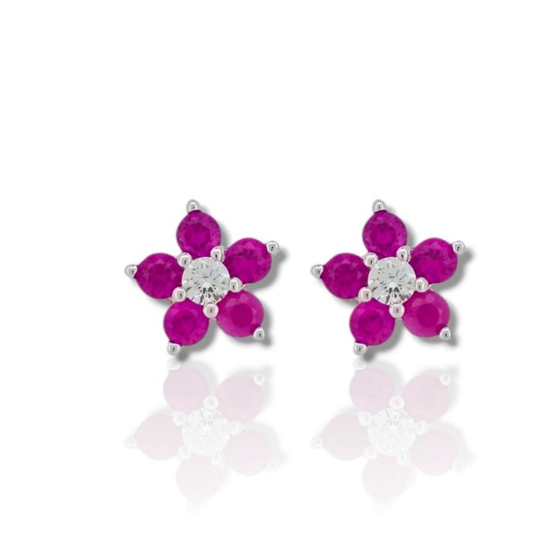 Φωτογραφία από Platinum plated silver 925º  earrings (code FC008056)