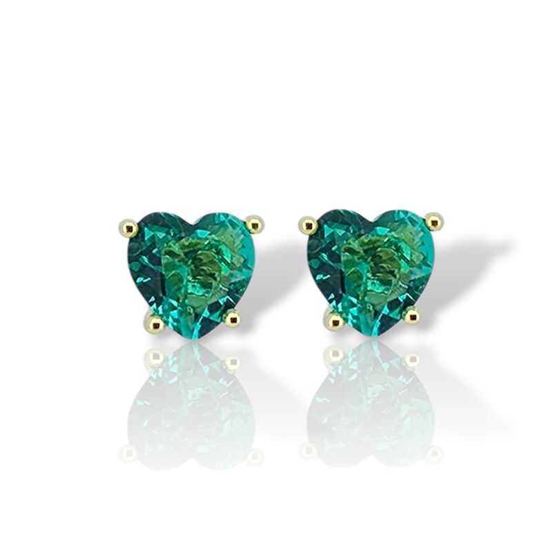Φωτογραφία από Orecchini in argento 925 placcato oro a forma di cuore.  (code FC008398)