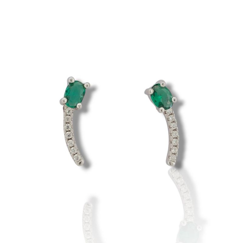 Φωτογραφία από Platinum plated silver 925º  earrings (code FC009164)